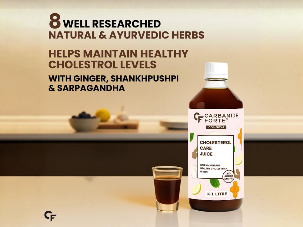 Carbamide Forte Cholesterol Care Sugar Free Juice For Healthy Cholesterol Levels