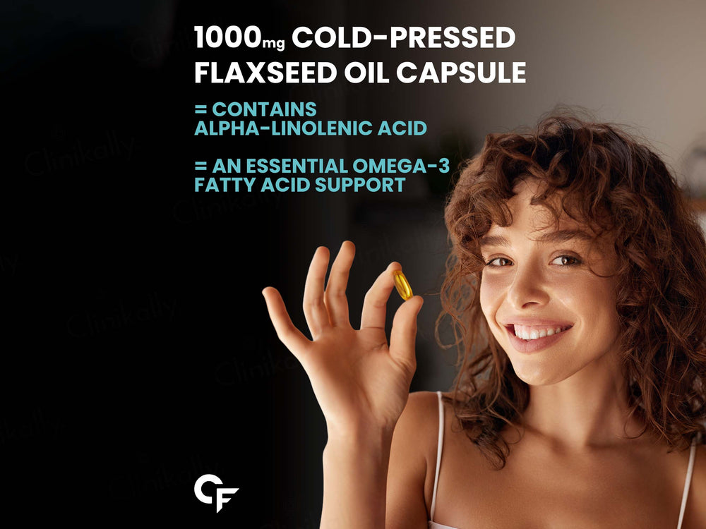 Carbamide Forte Cold Pressed Flaxseed Oil 1000mg Capsule