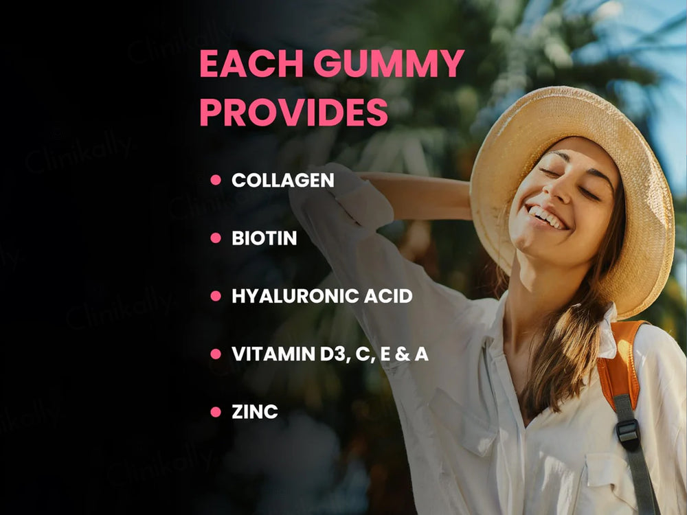 Carbamide Forte Collagen & Biotin Nutraceutical Gummies - Mixed Fruit Flavour