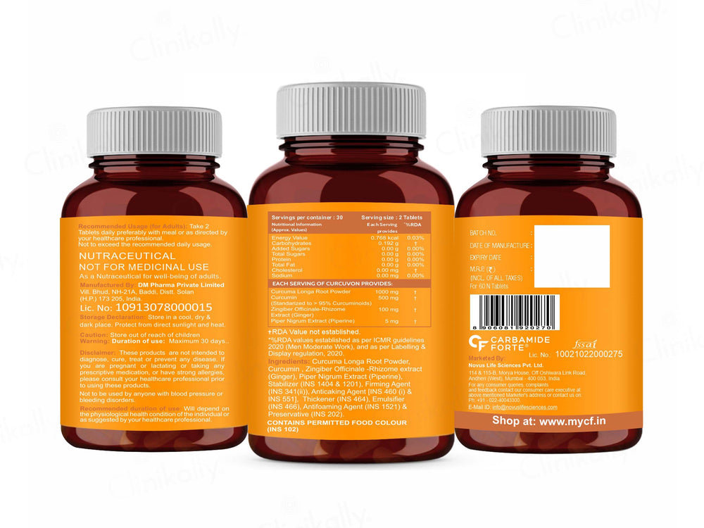 Carbamide Forte Curcumin 1500mg Tablet