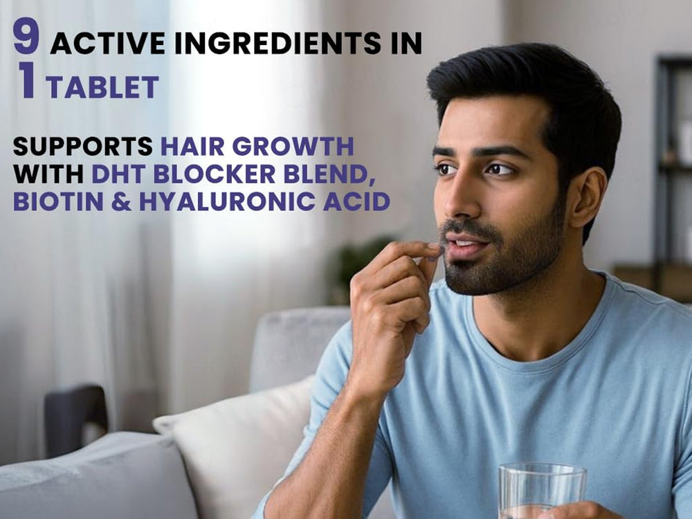 Carbamide Forte DHT Blocker With Biotin & Hyaluronic Acid Tablet For Healthy Hair & Skin