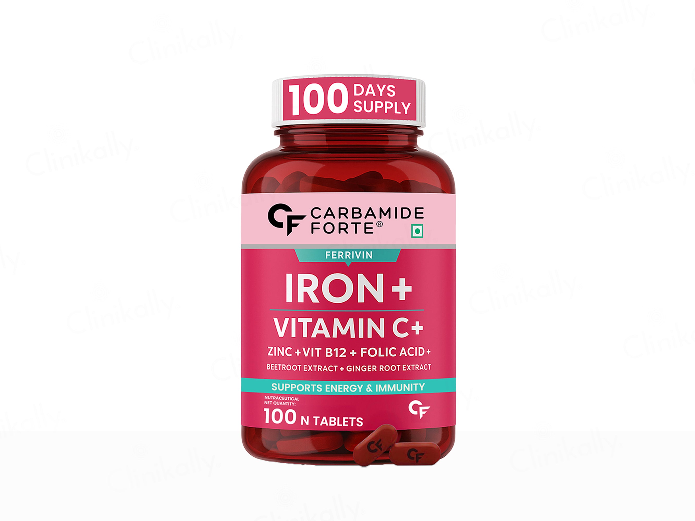 Carbamide Forte Iron, Vitamin C, Zinc, Vitamin B12, Folic Acid Tablet