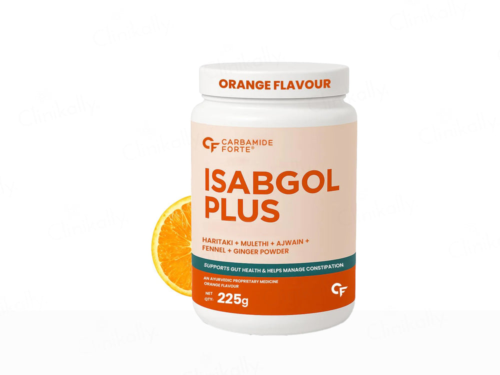 Carbamide Forte Isabgol Plus Powder - Orange Flavour