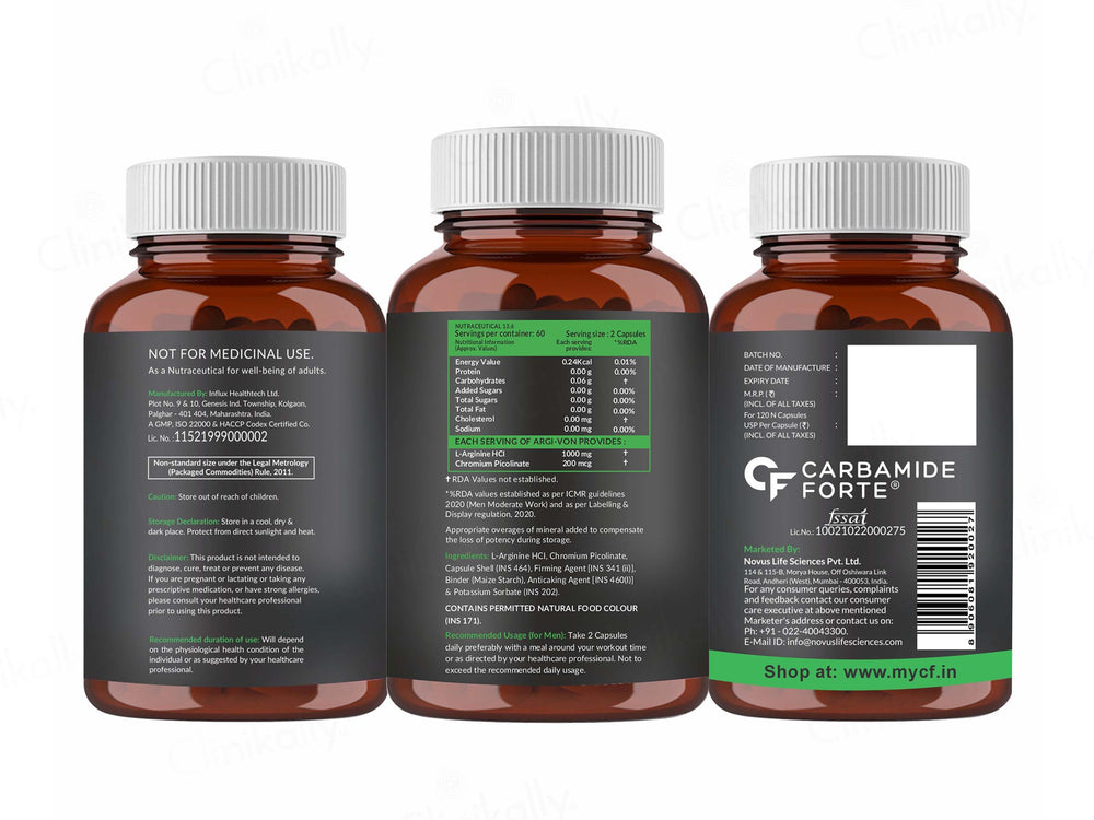 Carbamide Forte L-Arginine 1000mg Capsule