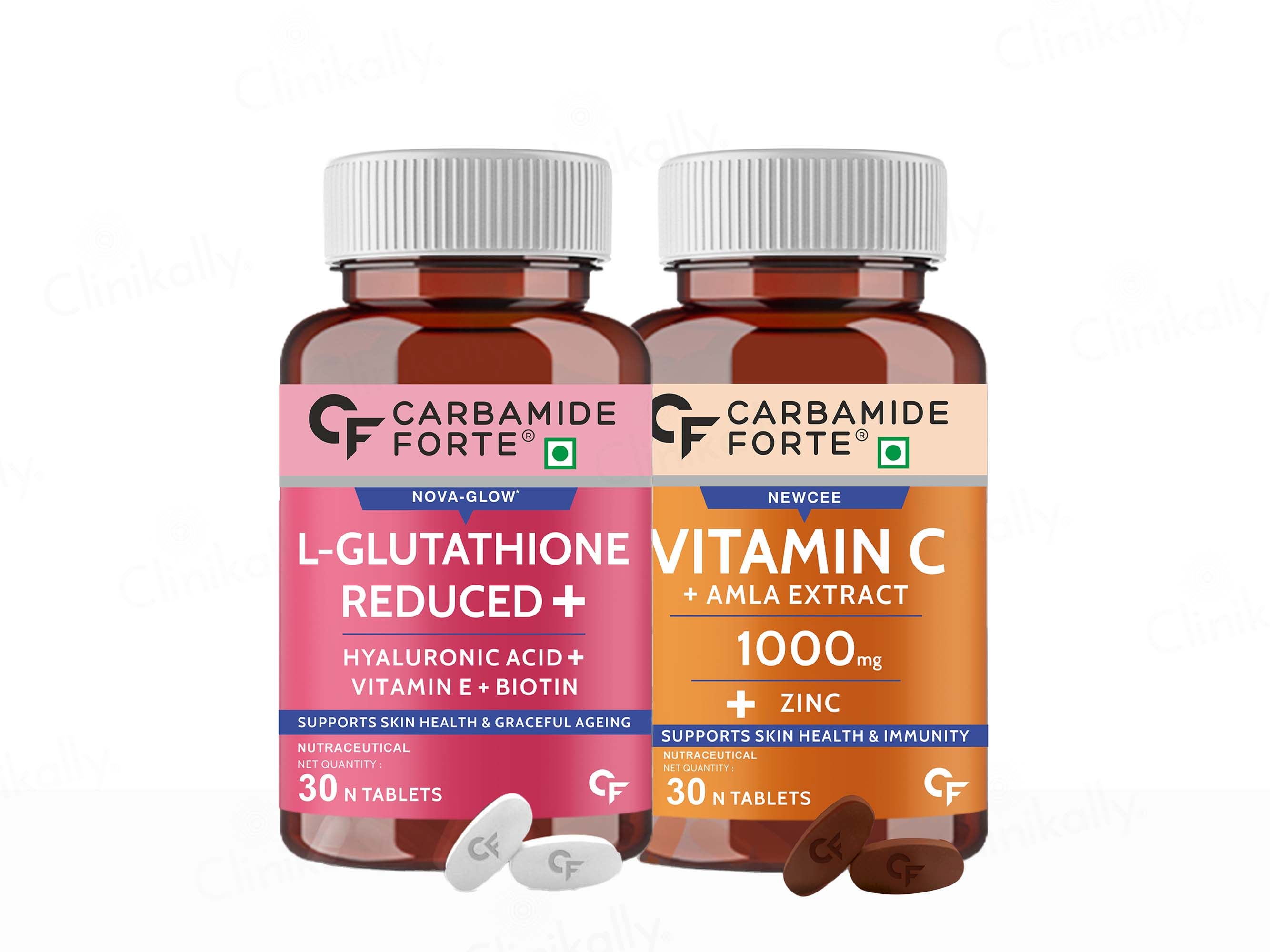 Buy Carbamide Forte L-Glutathione + Vitamin C 1000mg Tablet Combo Pack Online at Best Price | Clinikally Buy Carbamide Forte L-Glutathione + Vitamin C 1000mg Tablet Combo Pack Online at Best Price | Clinikally