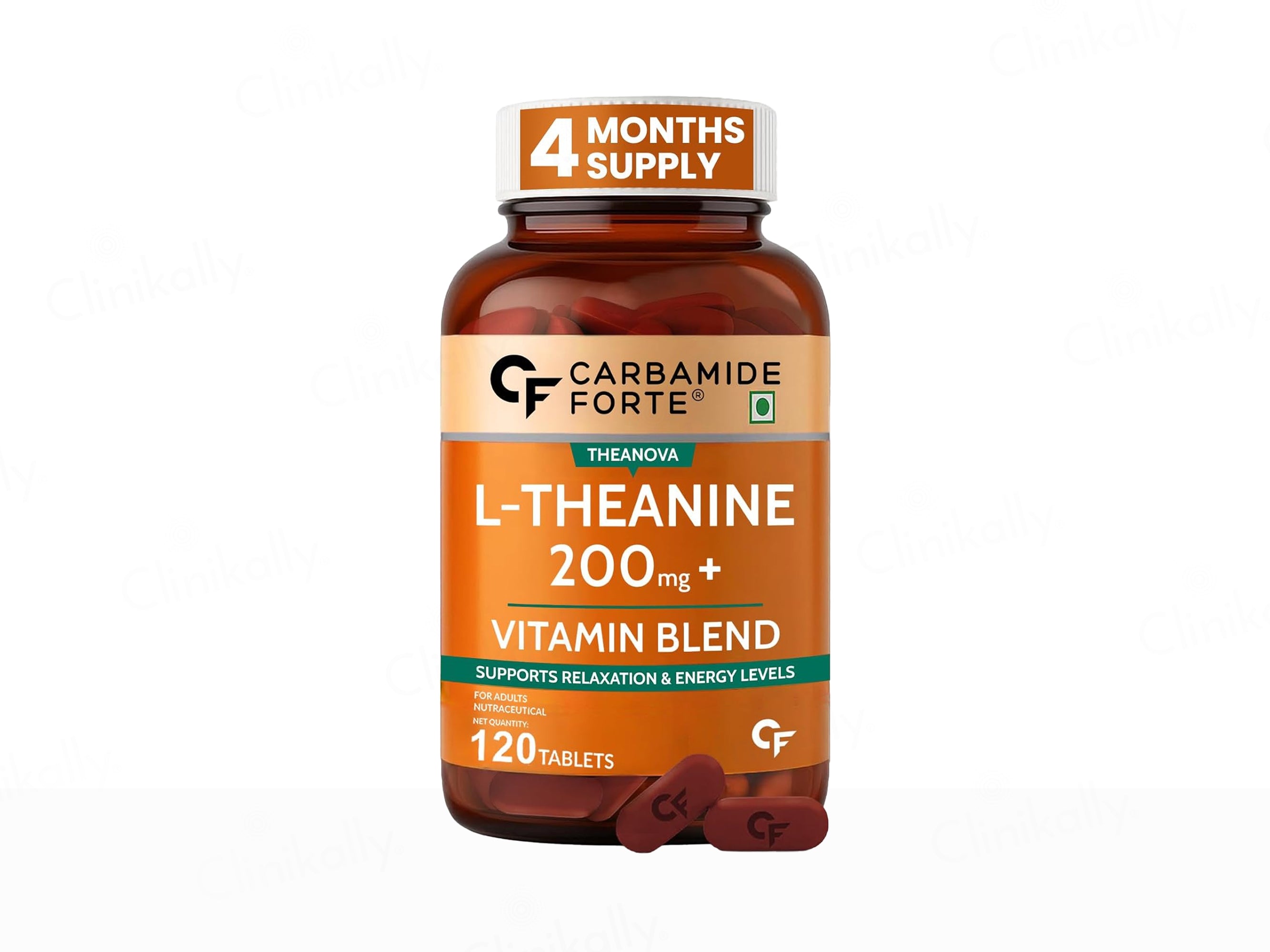 Carbamide Forte L-Theanine 200mg + Vitamin Blend Tablet