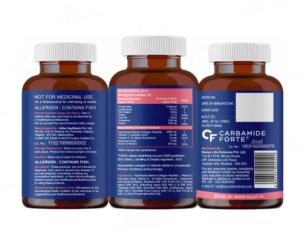Carbamide Forte Marine Collagen For Skin Tablet For Men