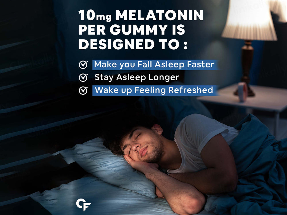 Carbamide Forte Melatonin 10mg Gummies - Raspberry Flavour