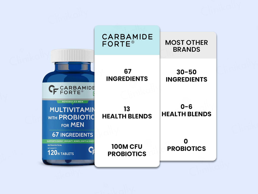 Carbamide Forte Multivitamin With Probiotics Tablet For Men