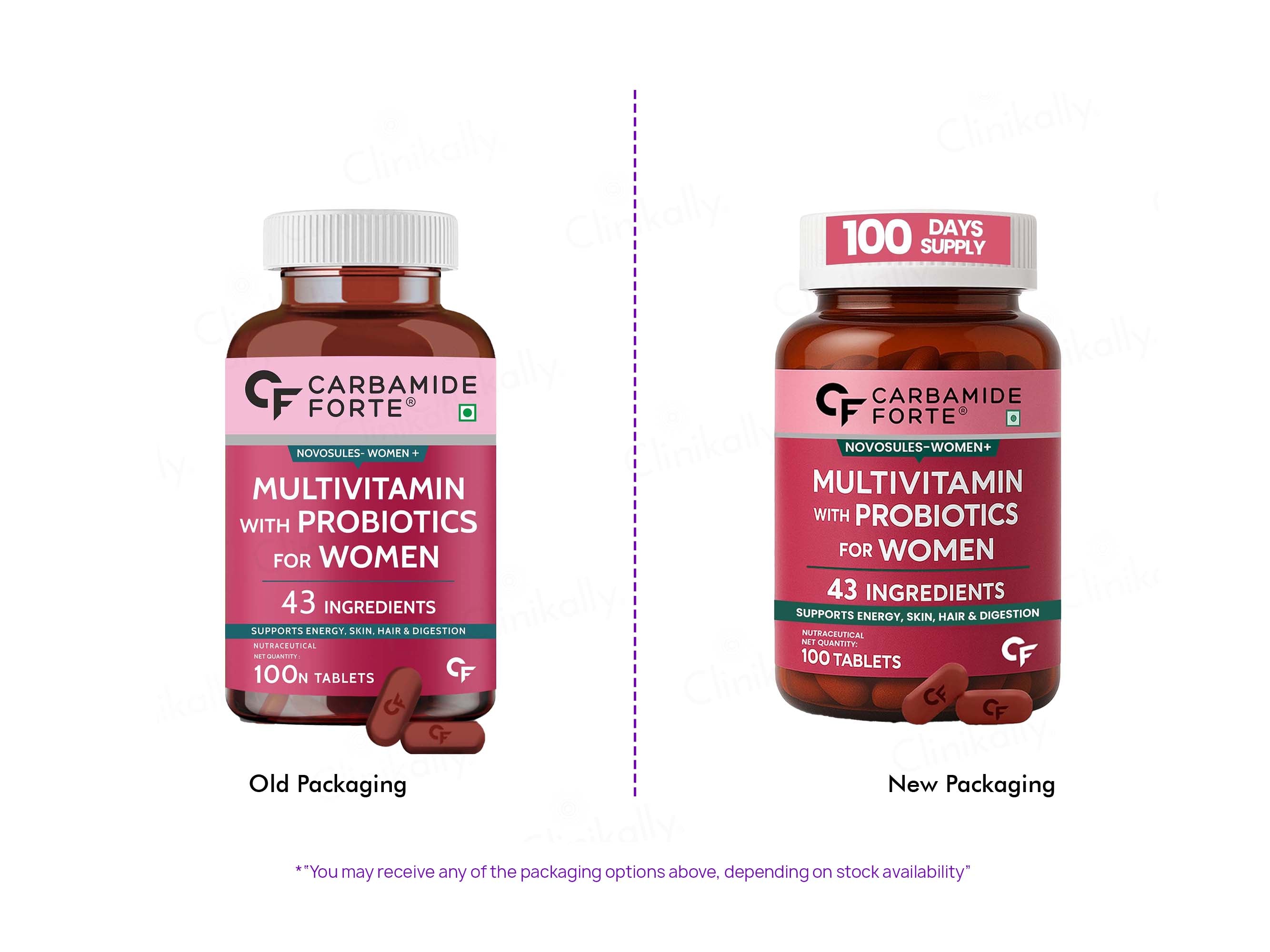 Carbamide Forte Multivitamin With Probiotics Tablet For Women