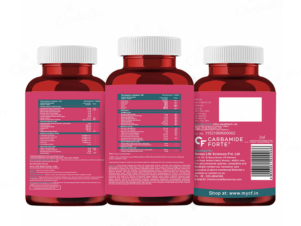 Carbamide Forte Multivitamin With Probiotics Tablet For Women