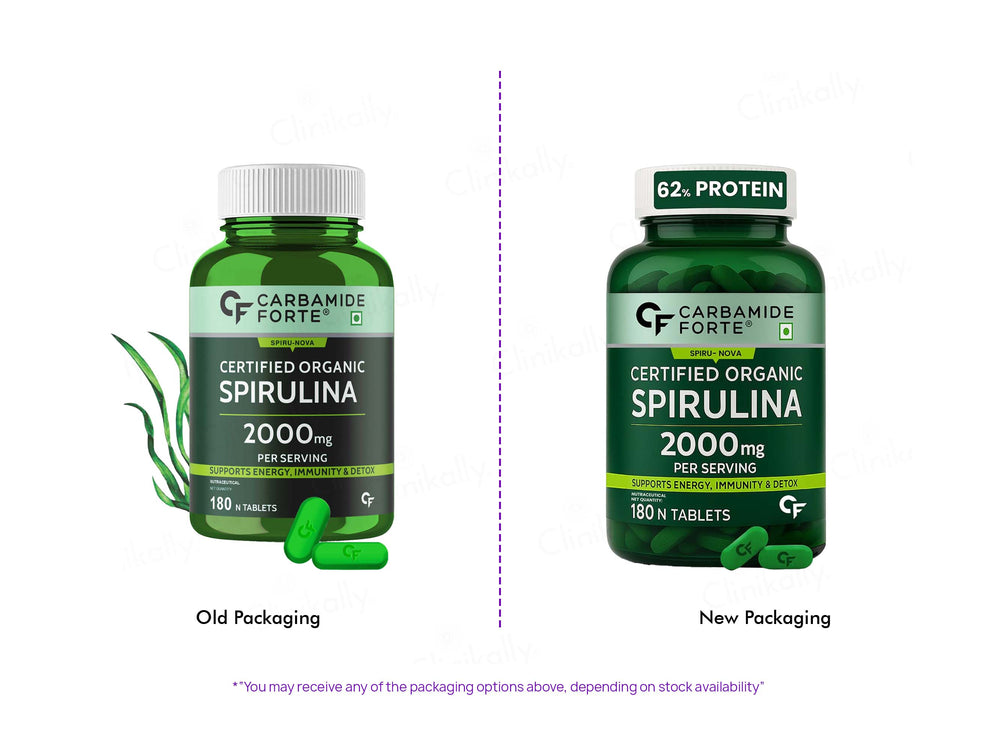 Carbamide Forte Organic Spirulina 2000mg Tablet