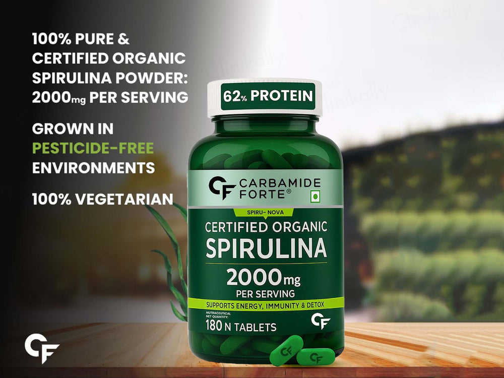 Carbamide Forte Organic Spirulina 2000mg Tablet
