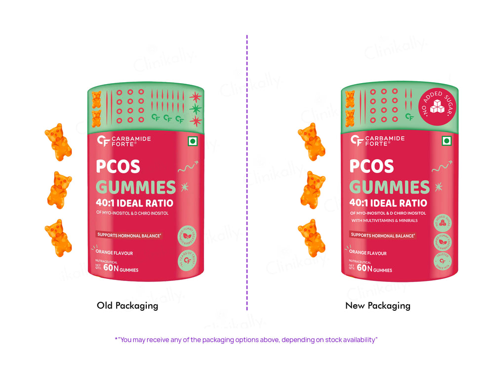 Carbamide Forte PCOS Nutraceutical Gummies - Orange Flavour