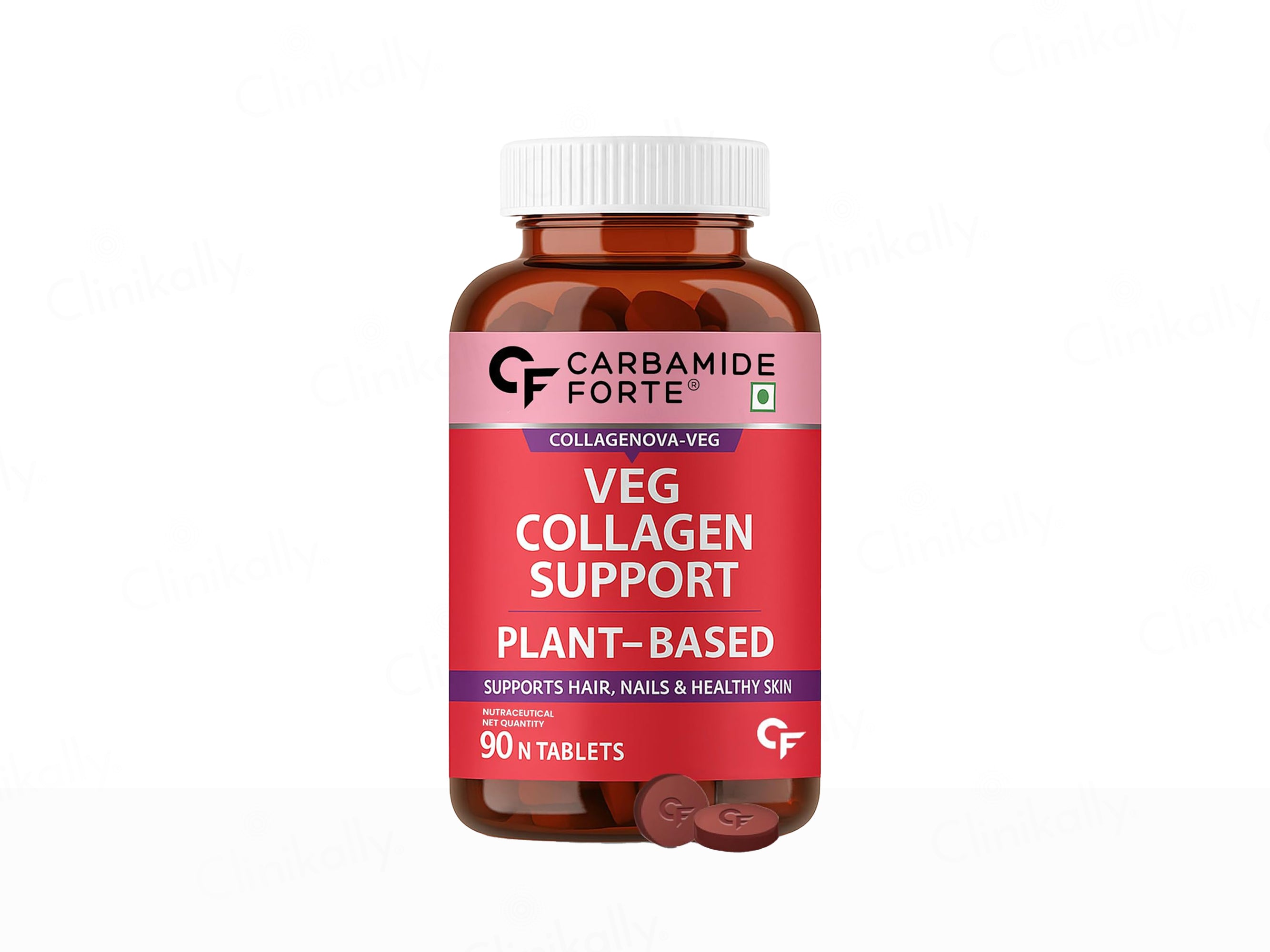 Carbamide Forte Plant-Based Veg Collagen Support Tablet