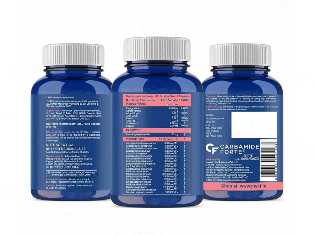 Carbamide Forte Probiotics 50 Billion CFU+ Capsule