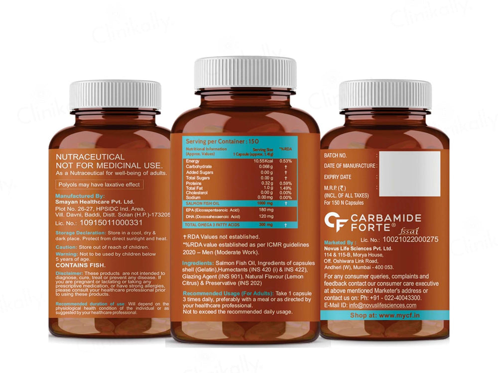 Carbamide Forte Salmon Fish Oil 1000mg Capsule