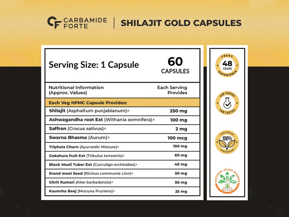 Carbamide Forte Shilajit Gold Capsule
