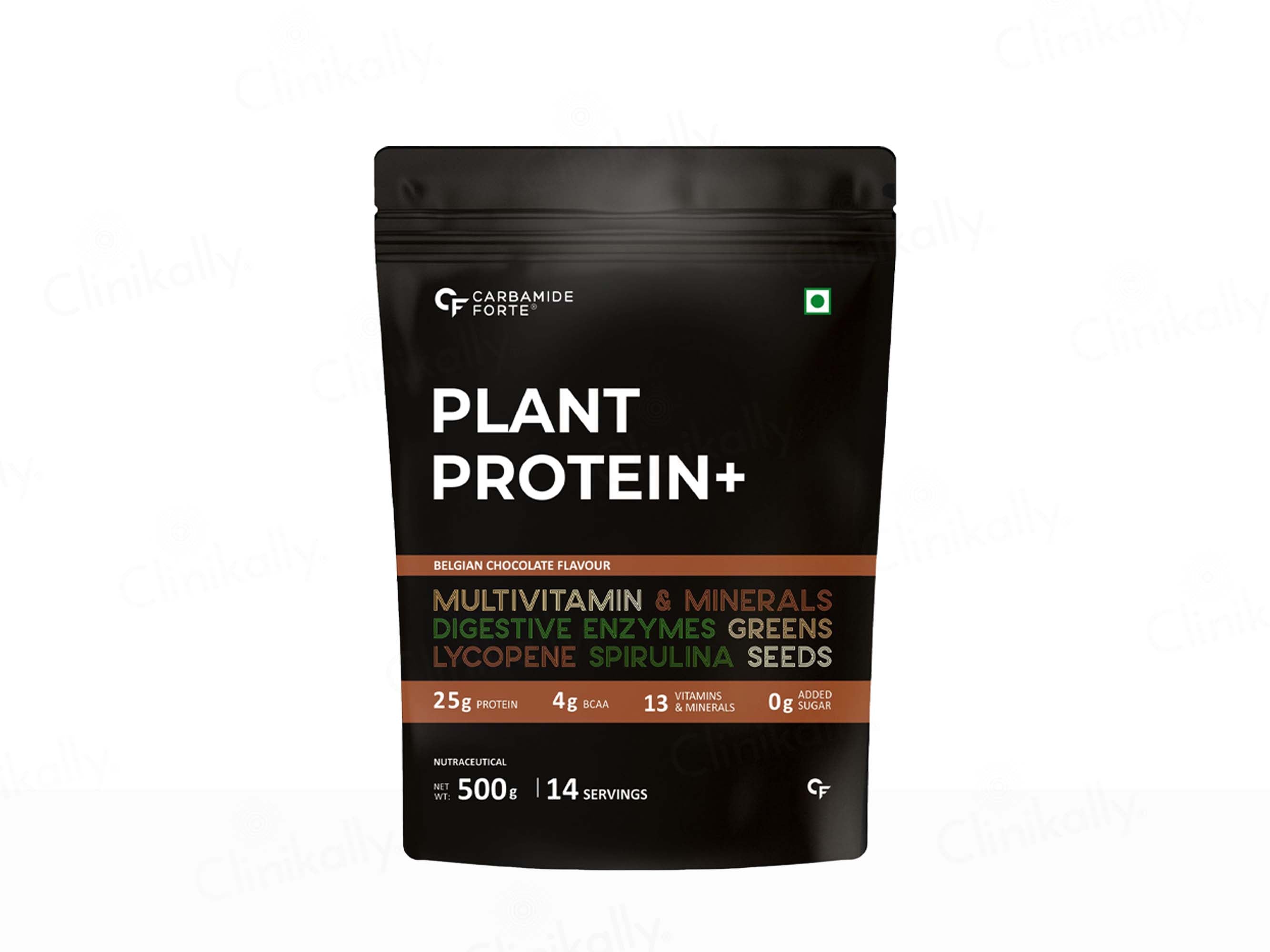 Carbamide Forte Vegan Protein Plus Powder - Belgian Chocolate Flavour