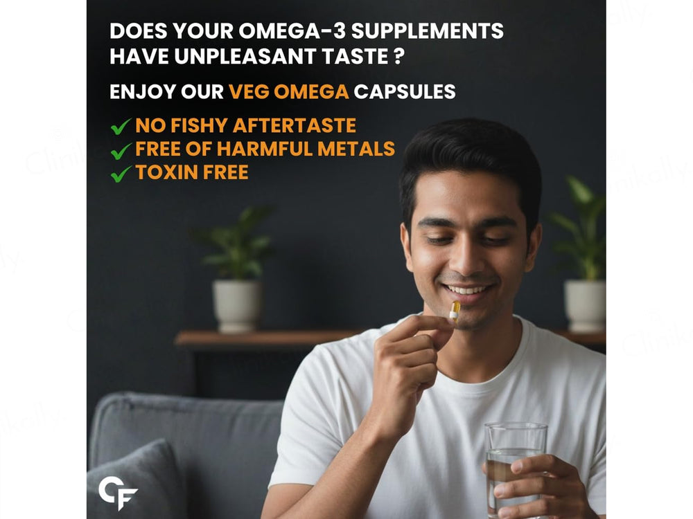 Carbamide Forte Vegetarian Omega-3 2000mg With Algal DHA 20% Liquid Filled Capsule