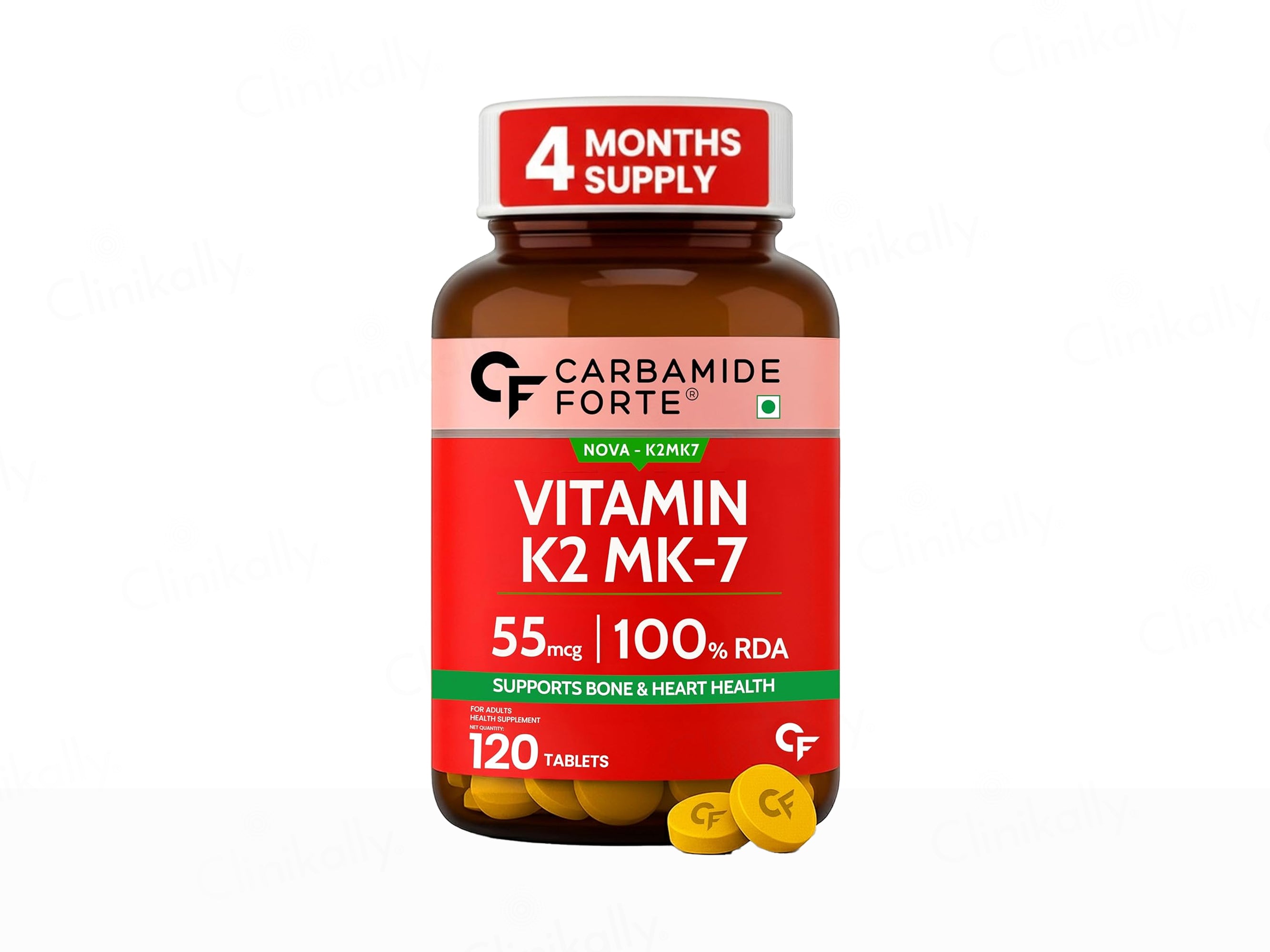 Carbamide Forte Vitamin K2 MK-7 55mcg Tablet