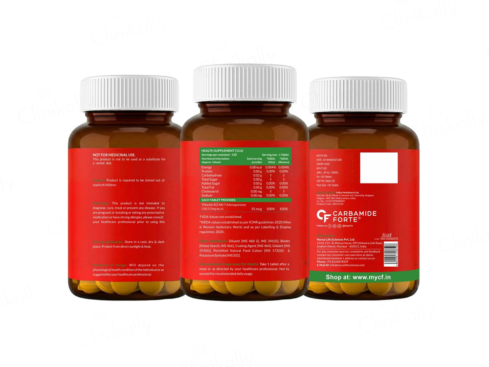 Carbamide Forte Vitamin K2 MK-7 55mcg Tablet