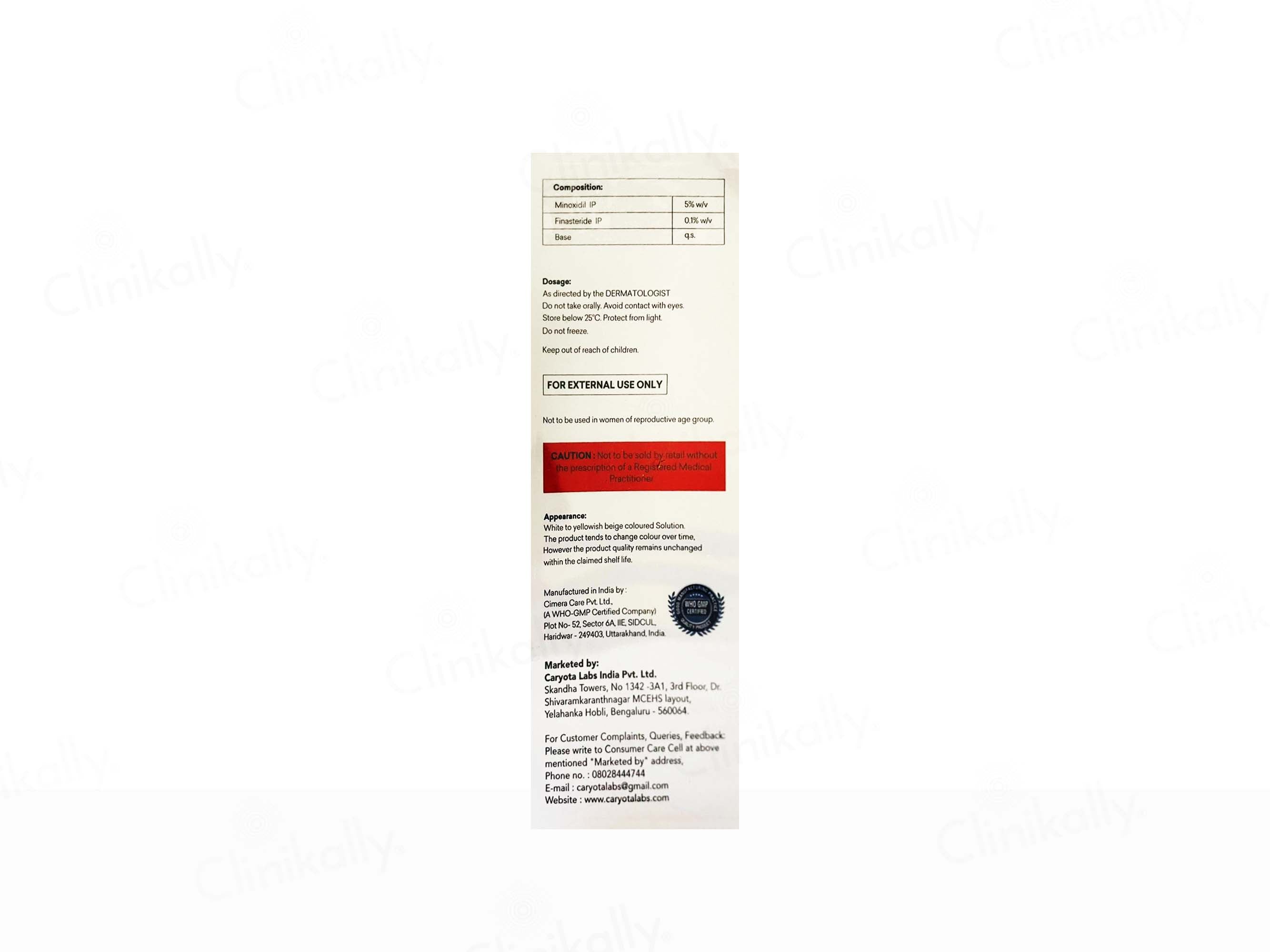 Caryxidil-F Topical Solution