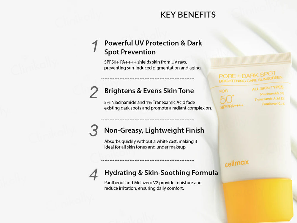 Celimax Pore + Dark Spot Brightening Care Sunscreen SPF 50+ PA++++