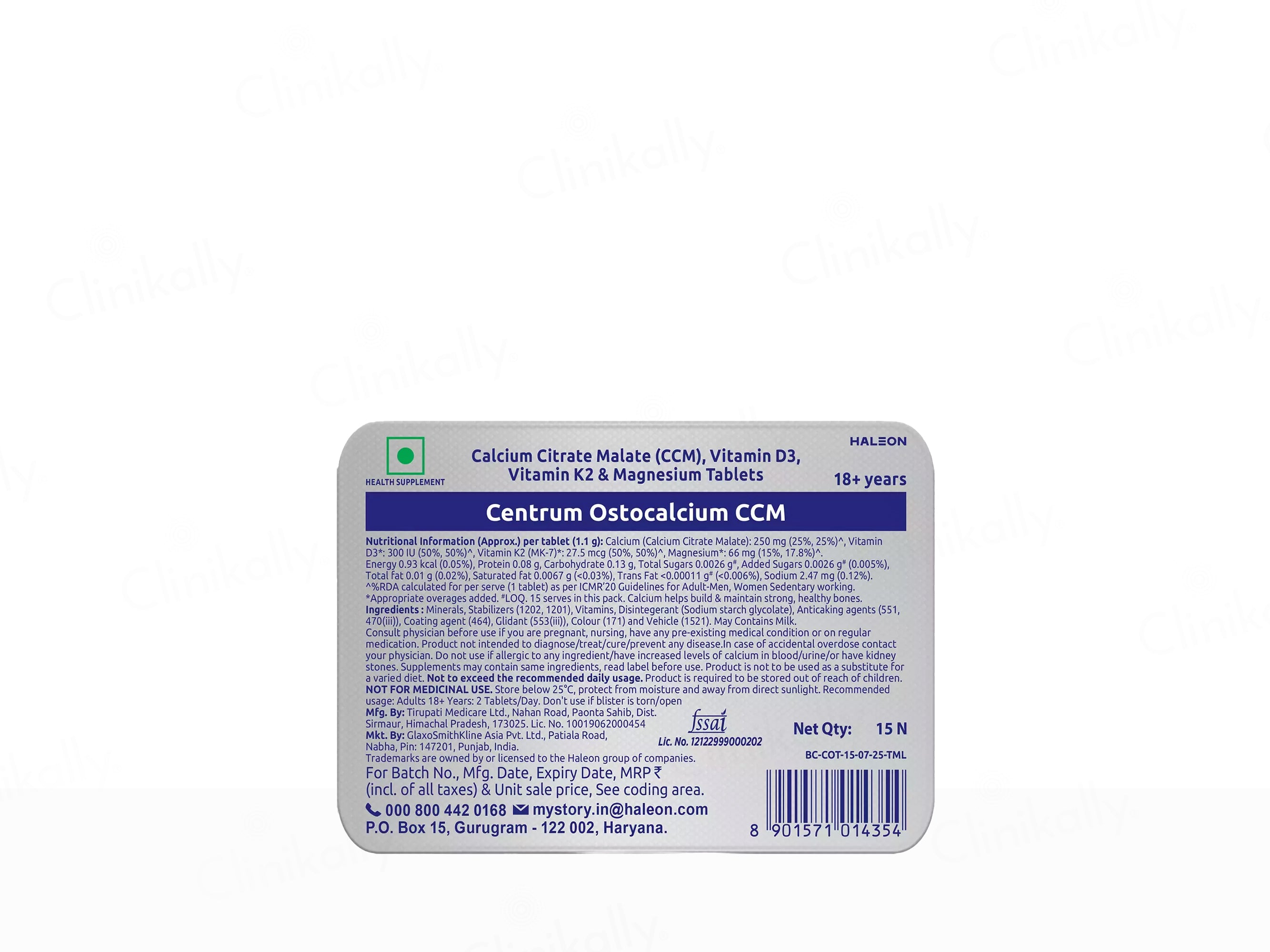 Centrum Ostocalcium CCM Tablet