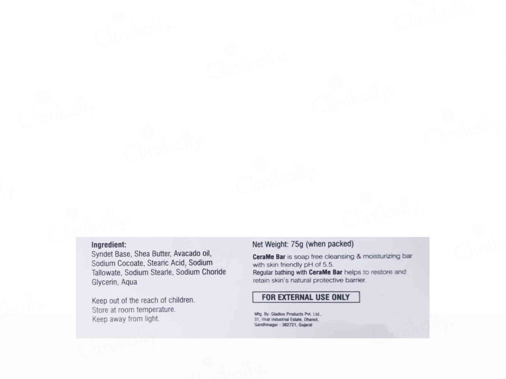 CeraMe Cleansing & Moisturising Syndet Bar