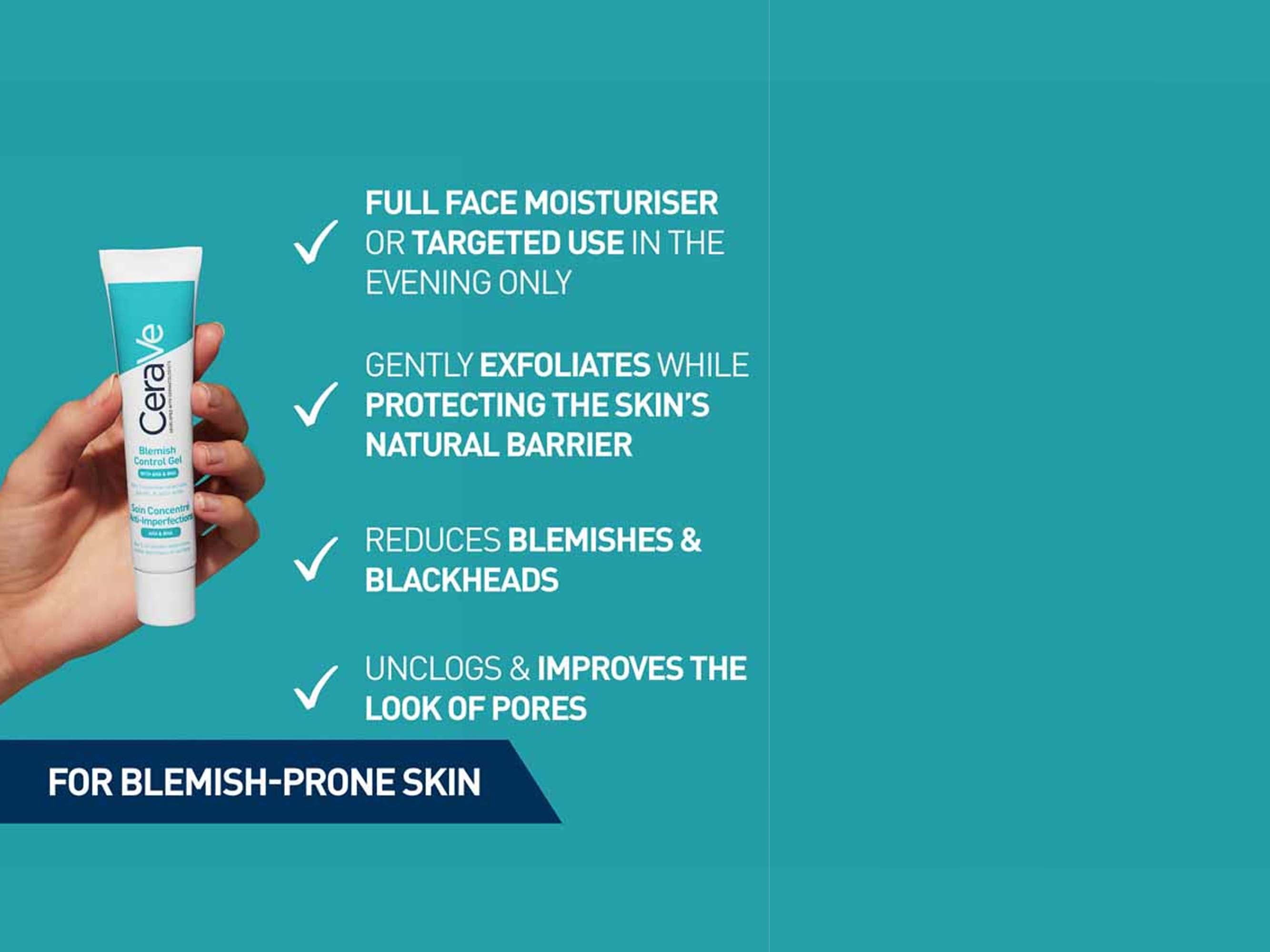 CeraVe Blemish Control Gel With AHA & BHA