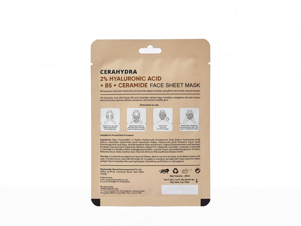 Cerahydra Hydrating Face Sheet Mask