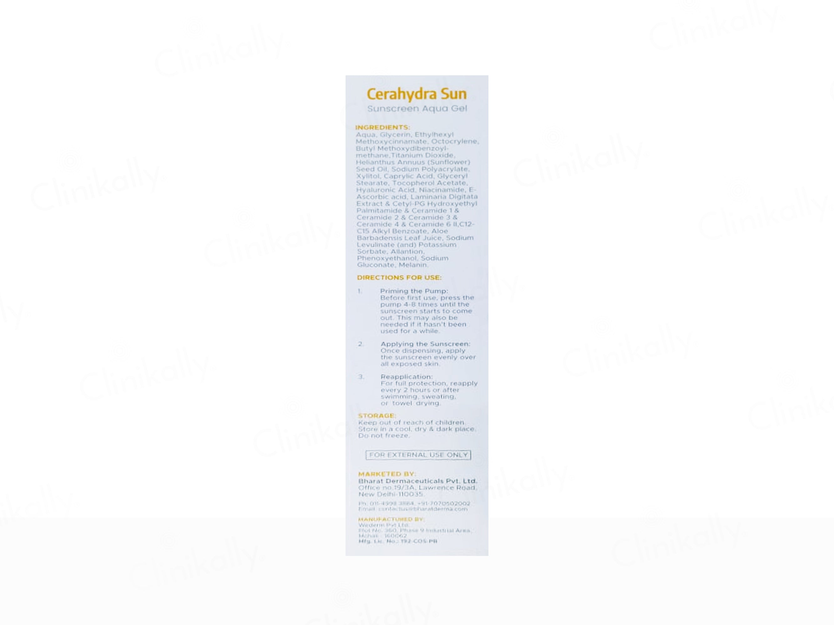 Cerahydra Sun Powerful Hydration & Skin Barrier Sunscreen Aqua Gel SPF 50 PA++++