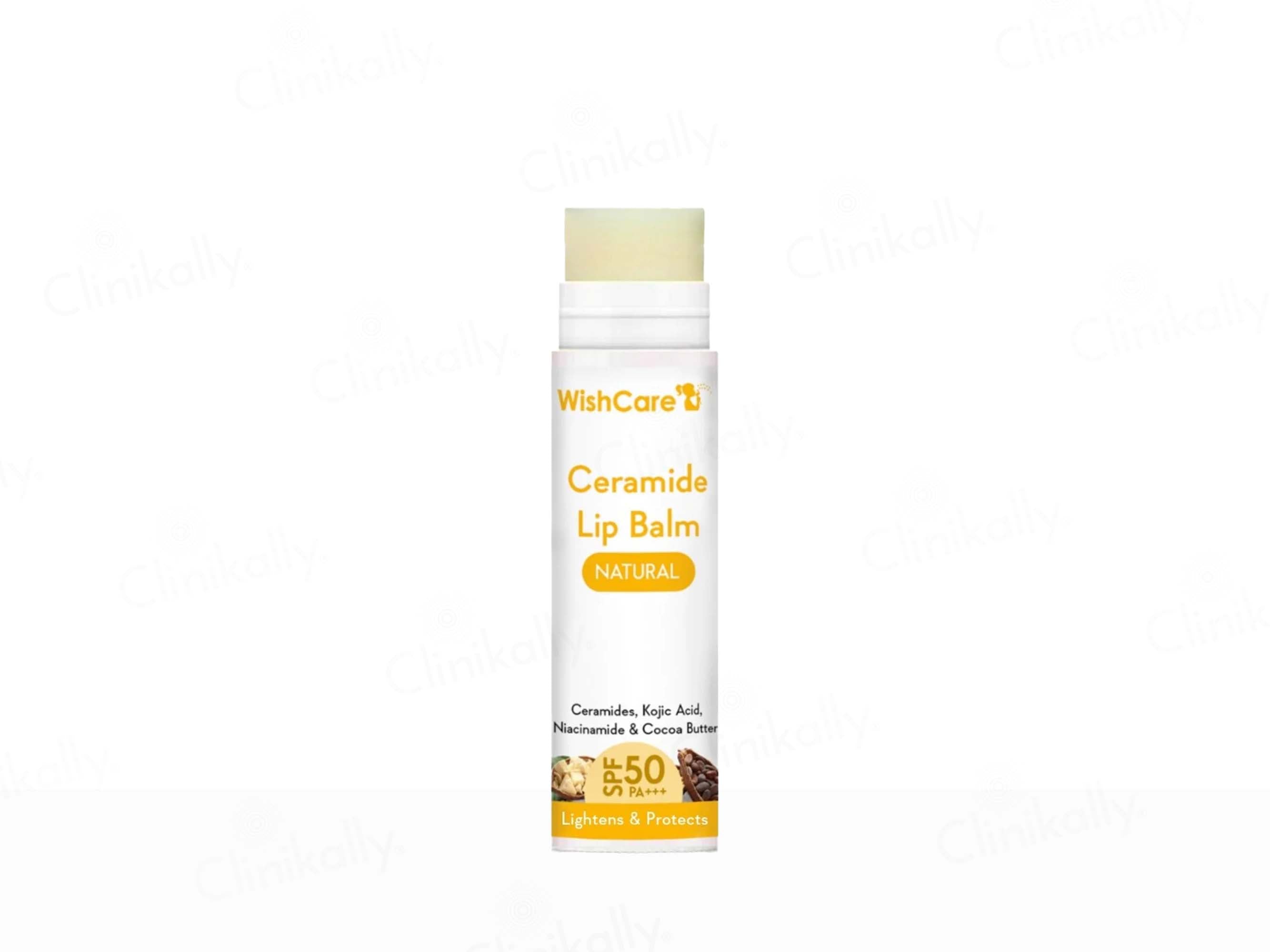 WishCare Ceramide Lip Balm - Natural SPF 50 PA+++