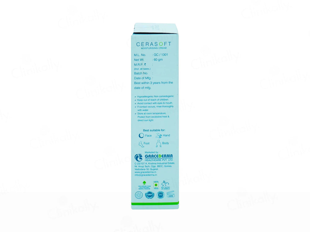 Cerasoft Moisturising Cream For Normal to Dry Skin