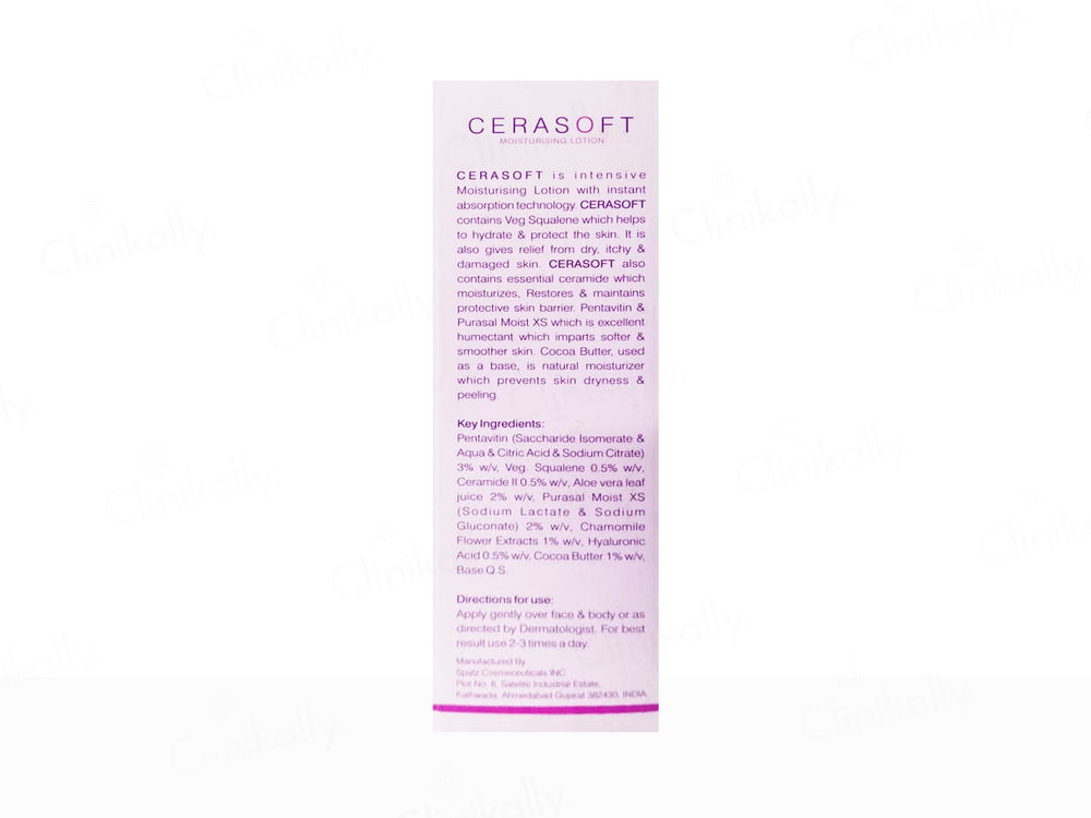 Cerasoft Moisturising Lotion For Normal to Dry Skin