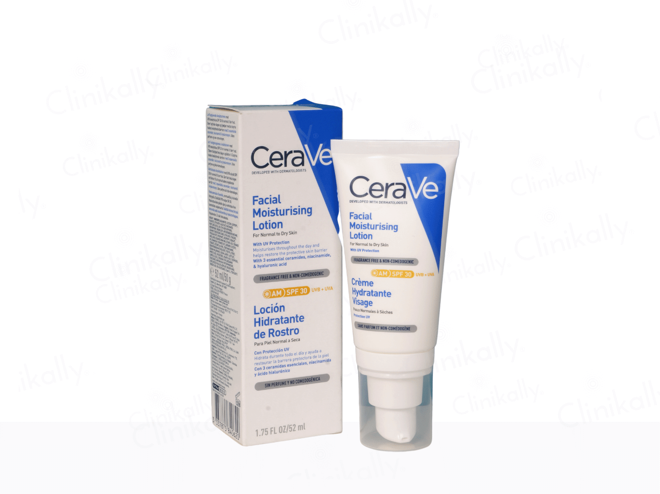 CeraVe AM Facial Moisturising Lotion for Normal to Dry Skin SPF 30) - Clinikally