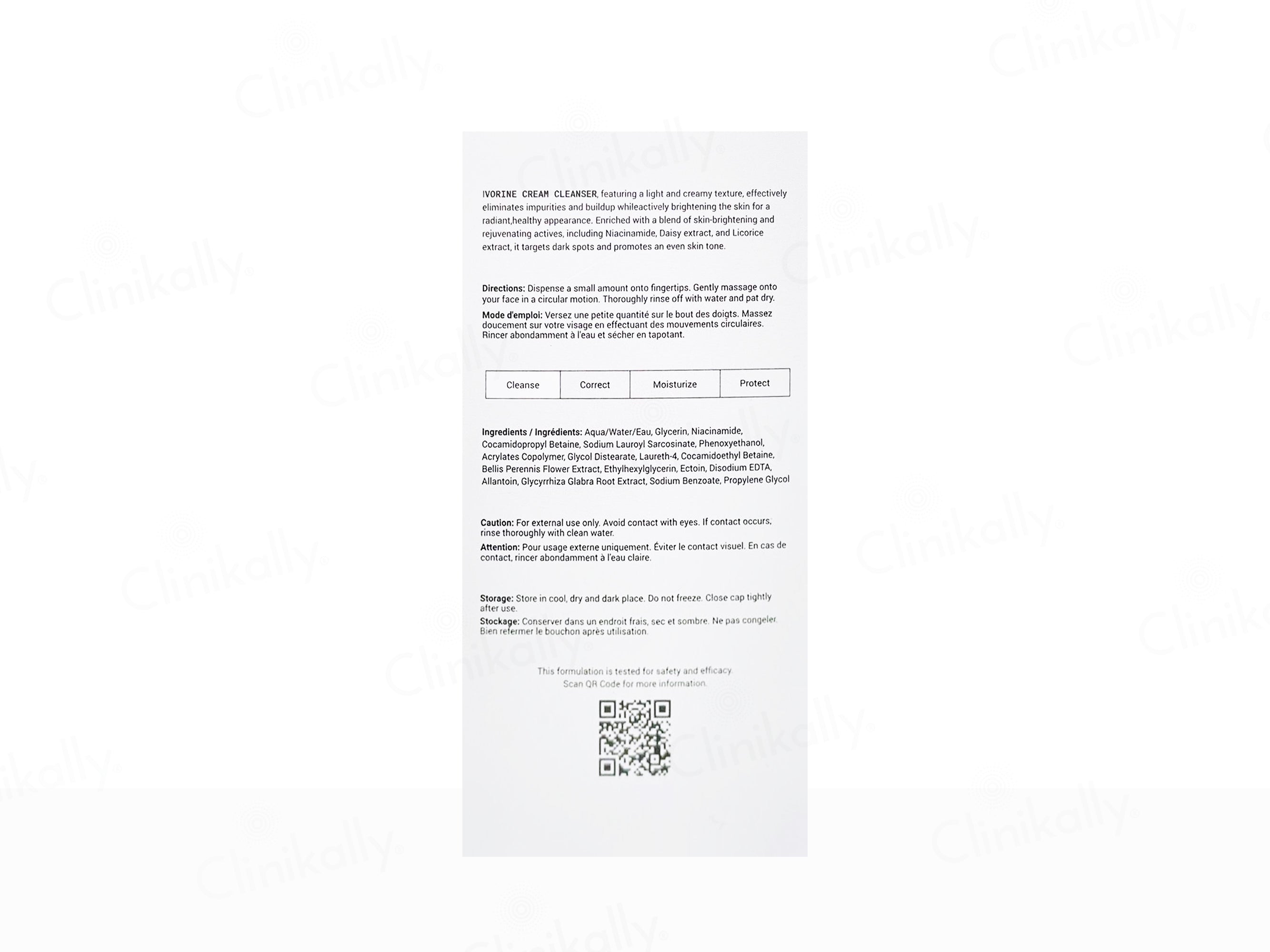 Ceuticoz Ivorine Niacinamide & Daisy Extract Cream Cleanser