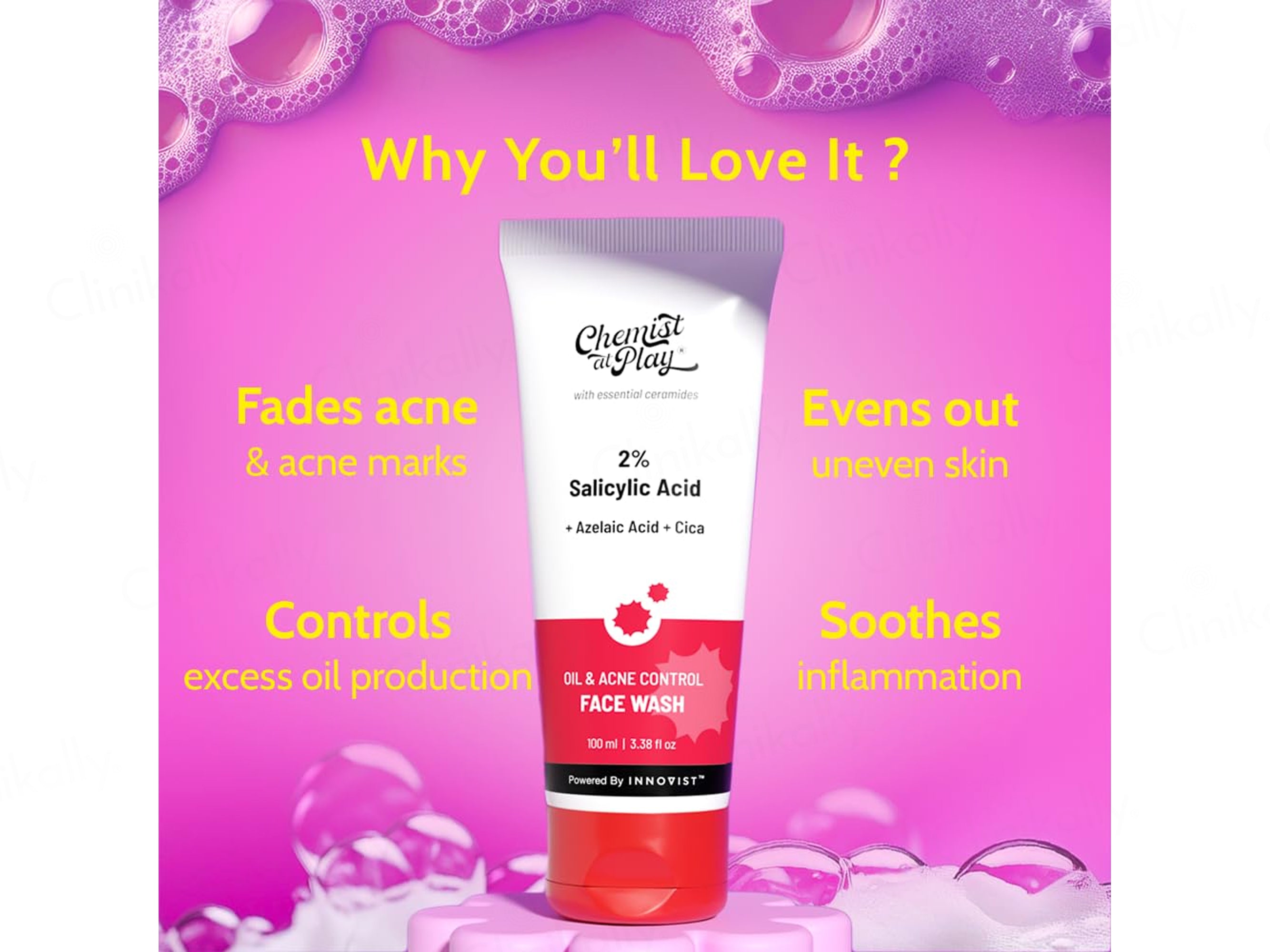 Chemist At Play 2% Salicylic Acid Oil & Acne Control Face Wash