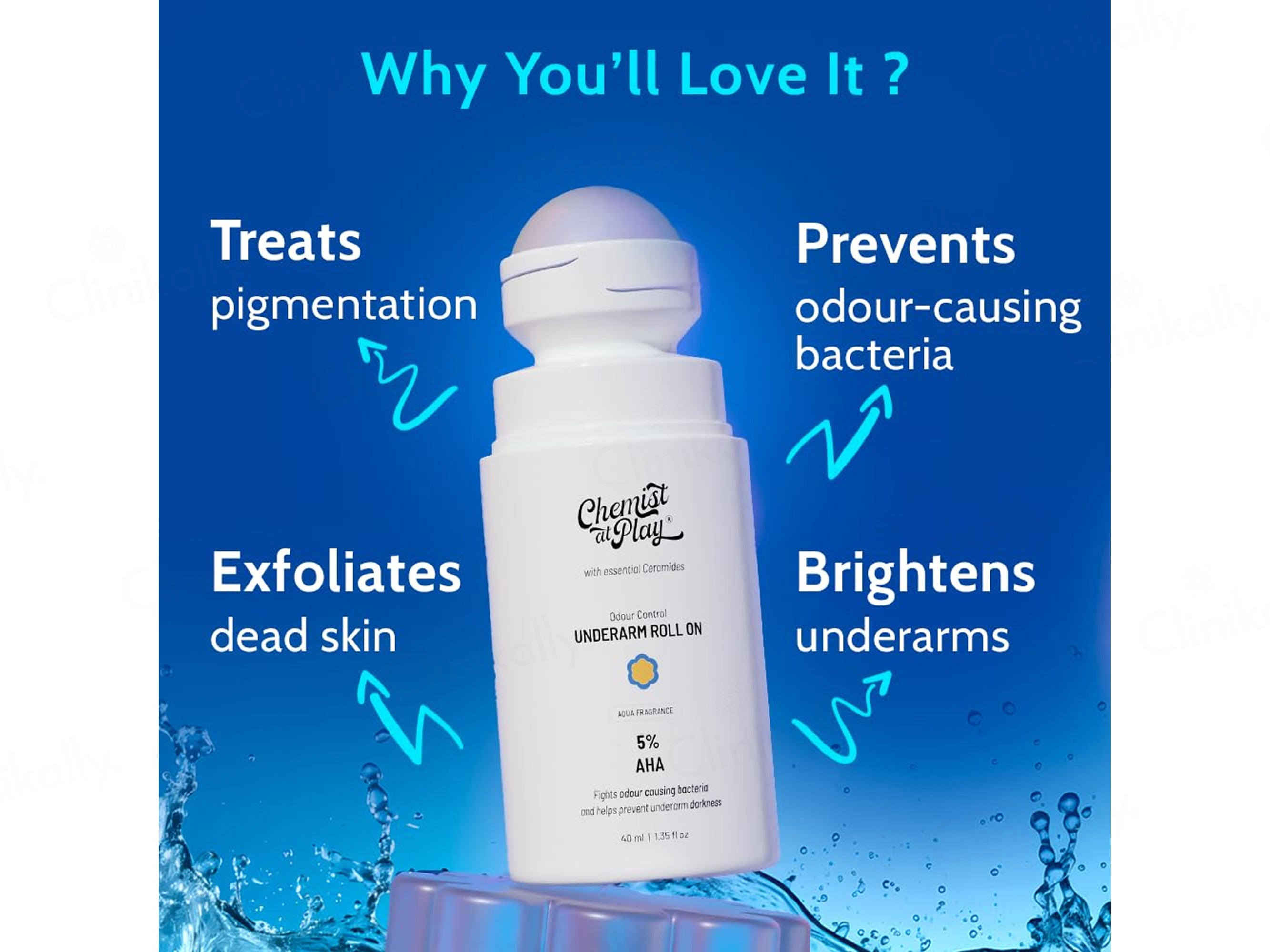 Chemist At Play 5% AHAs + Vitamin C Underarm Roll On