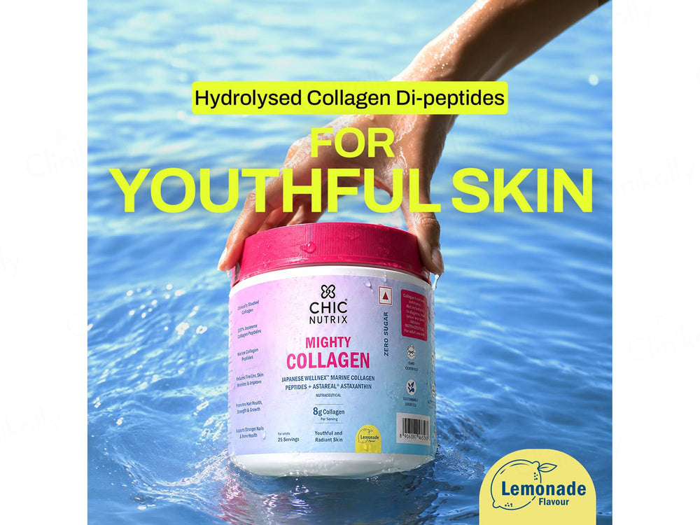 Chic Nutrix Mighty Collagen Nutraceutical Powder - Lemonade Flavour