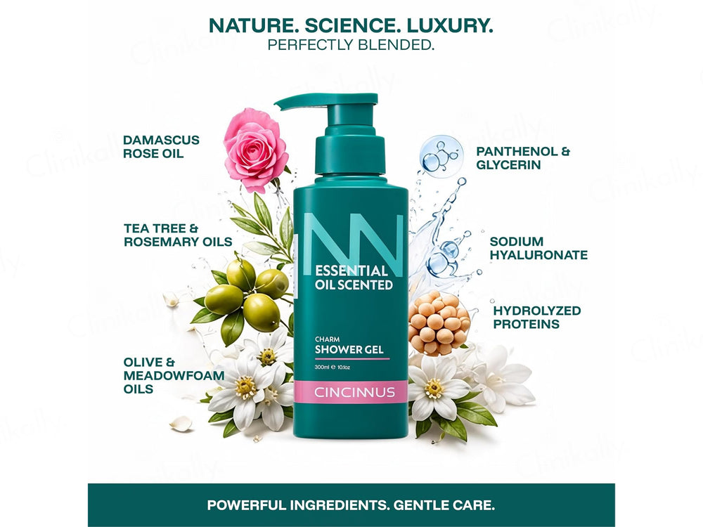 Cincinnus Essential Oil Scented Charm Shower Gel