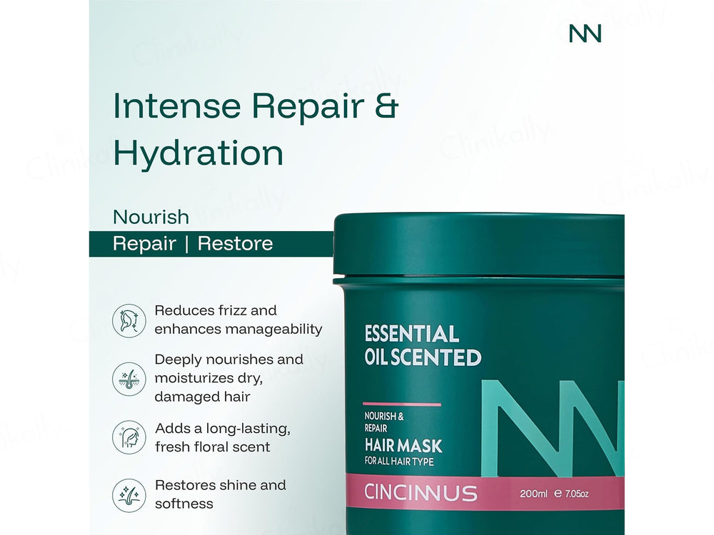 Cincinnus Essential Oil Scented Nourish & Repair Hair Mask