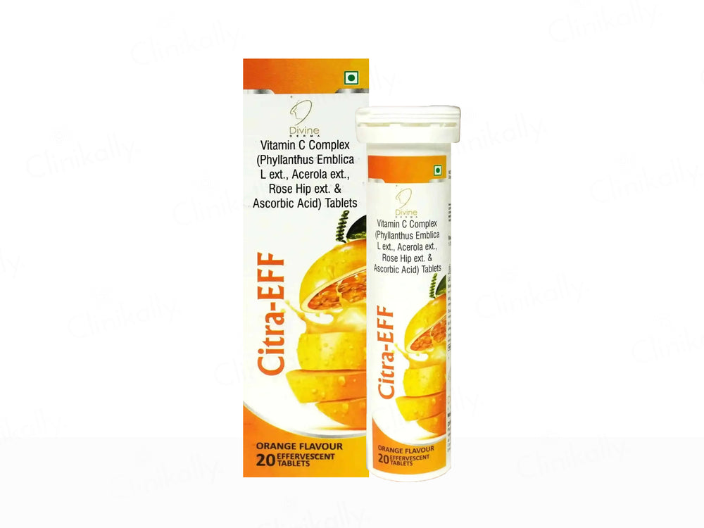 Citra-Eff Vitamin C Effervescent Tablet - Orange Flavour