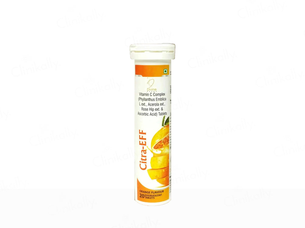 Citra-Eff Vitamin C Effervescent Tablet - Orange Flavour
