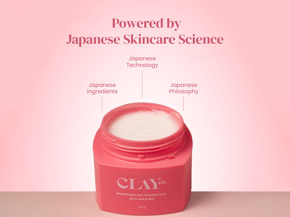 ClayCo De Tan Brightening Rice Pudding Face Pack With AHA & BHA