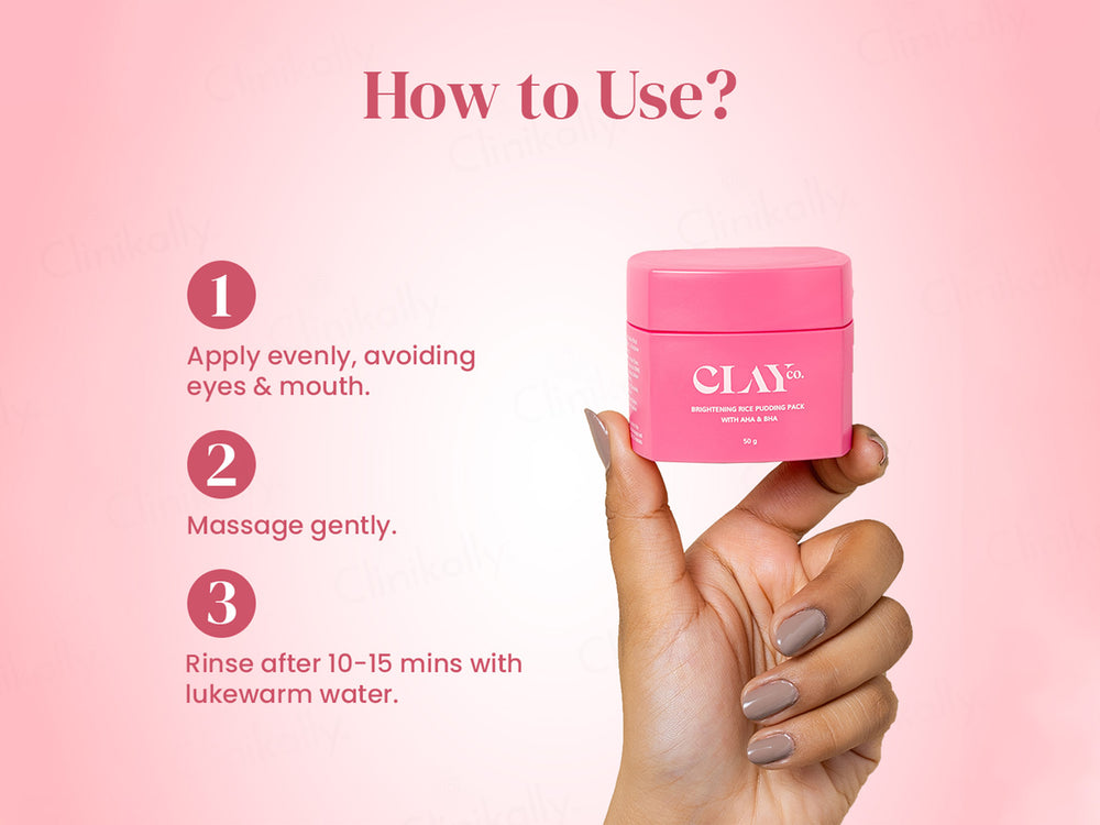 ClayCo De Tan Brightening Rice Pudding Face Pack With AHA & BHA