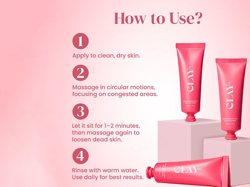 ClayCo Matcha Enzyme Scrub With AHA & BHA