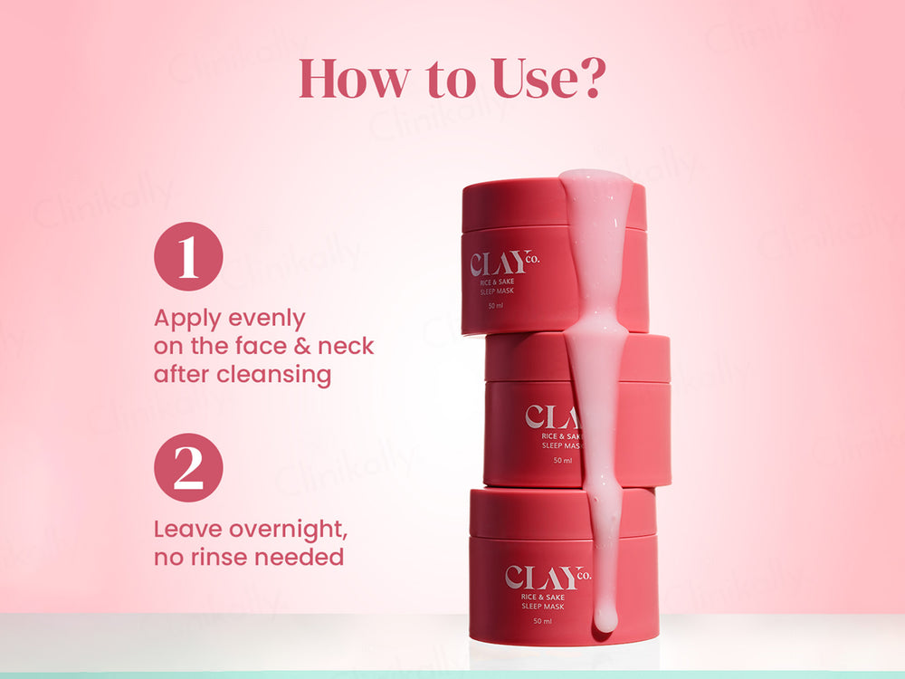 ClayCo Rice & Sake Sleep Face Mask