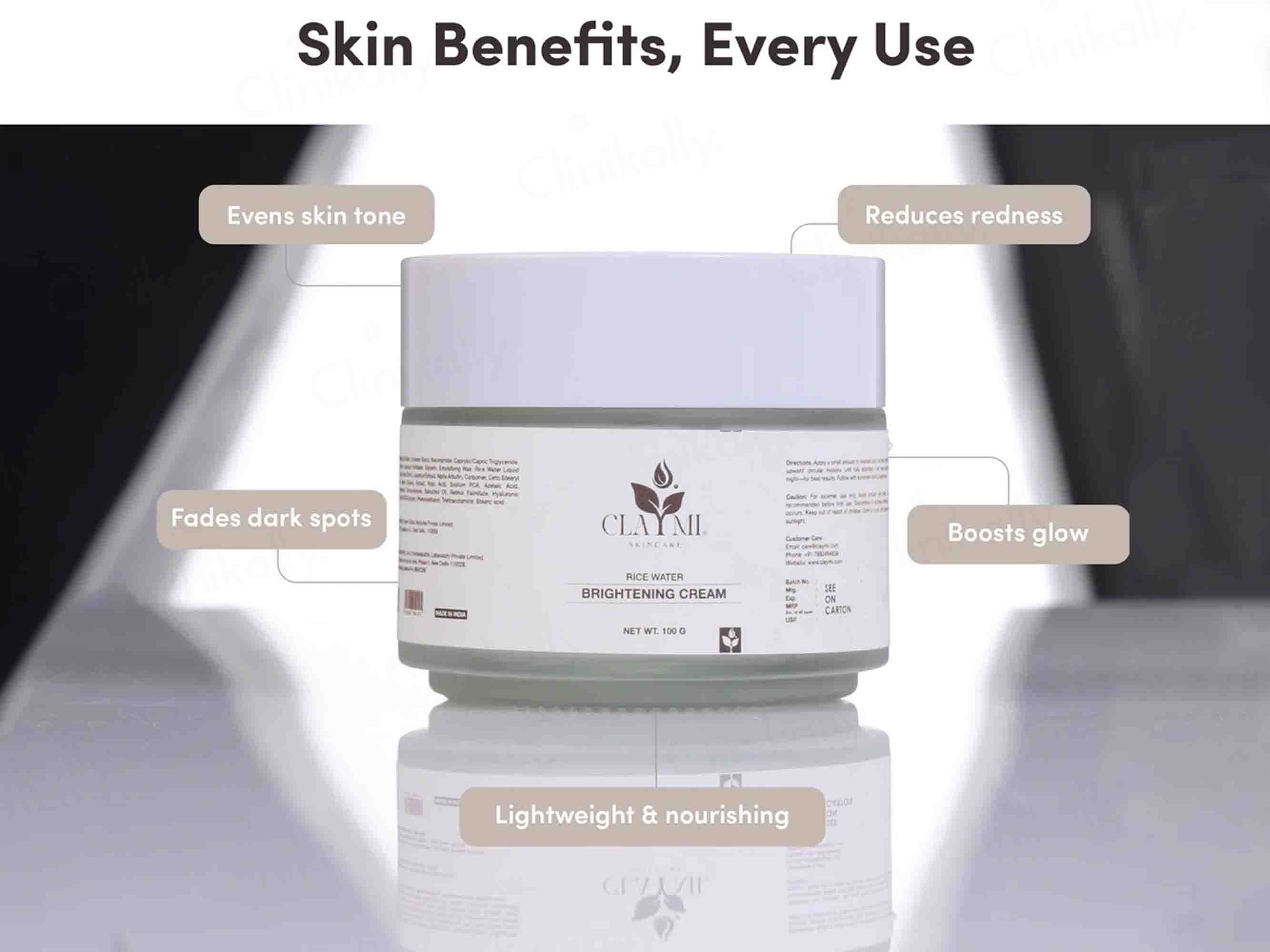 Claymi Rice Water Brightening Cream